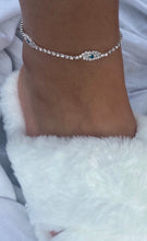 Load image into Gallery viewer, Silver Rhinestone Anklet

